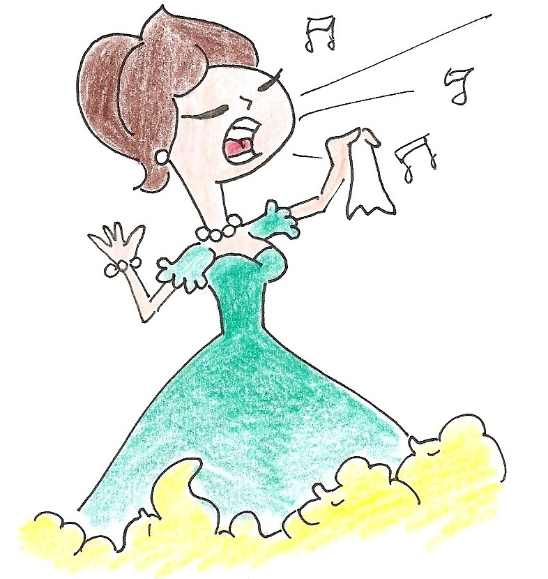 Immagine di cantante lirica